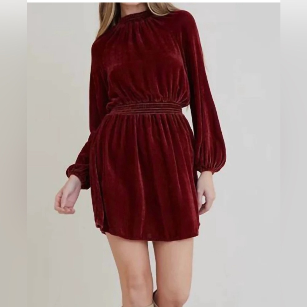 Bella Dahl dress maroon crimson NWT